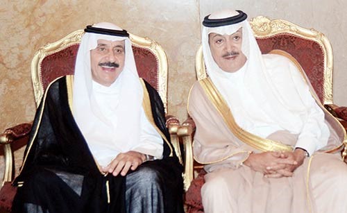الأمير سلطان بن محمد الأحمد السديري وأحمد مشعان الجربا