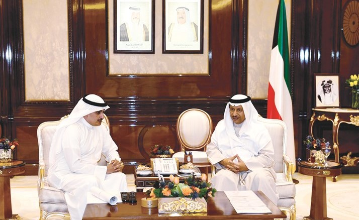 سمو الشيخ جابر المبارك مستقبلا م. أحمد المنفوحي﻿