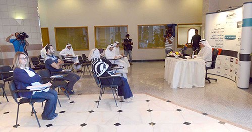 جانب من المؤتمر الصحفي