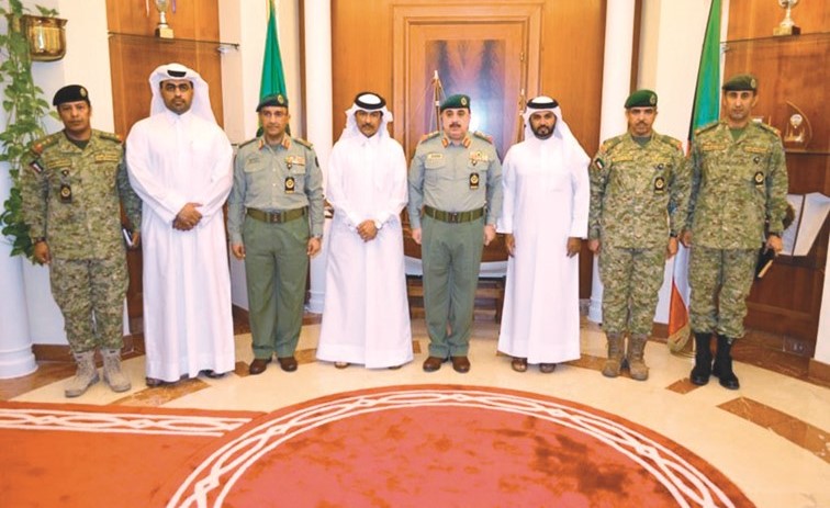  الفريق الركن م.هاشم الرفاعي خلال استقبال الوفد الزائر﻿