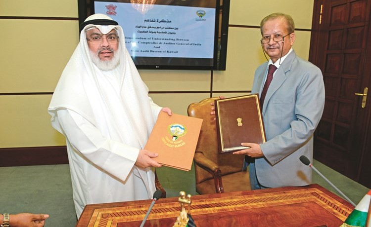 ديوان المحاسبة يوقع مذكرة تفاهم مع مكتب مراجع ومدقق عام الهند