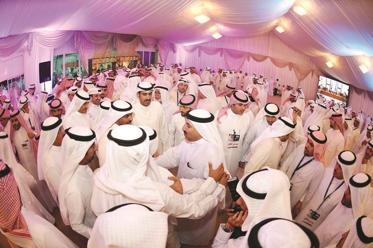 ناخبو الدائرة الرابعة في مقر سعد الخنفور ﻿