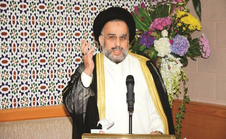 النائب السابق ومرشح الدائرة الأولى سيد حسين القلاف متحدثا﻿