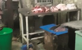 هنا يتم الذبح واعداد اللحوم﻿