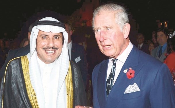 الأمير تشارلز والسفير الشيخ عزام الصباح