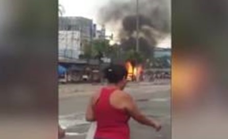 بالفيديو.. انفجار شاحنة مليئة بأسطوانات الغاز في البرازيل