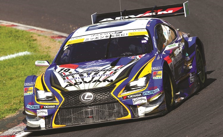 مركبتا لكزس «RC F» تحققان انتصاراً مزدوجاً في الجولة السابعة في سلسلة سباقات «أوتوباكس سوبر جي تي 500» للعام 2016