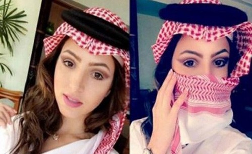 شاهد.. مذيعة MBC تثير الجدل بالغترة والعقال!