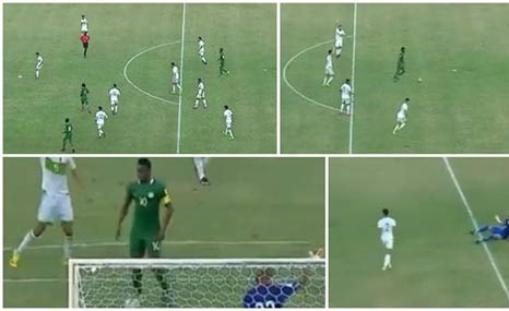 بالفيديو.. هدف غريب تتلقاه شباك مبولحي والجزائر