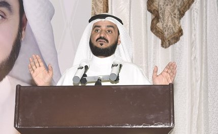 مرشح الدائرة الخامسة النائب السابق د. محمد الحويلة متحدثا للحضور	(احمد علي)﻿
