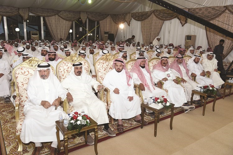 رجالات قبيلة العجمان خلال ندوة الحويلة﻿