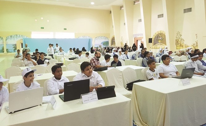 جانب من الطلبة المشاركين﻿