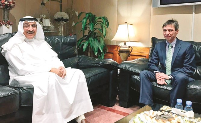 م.أحمد الجسار مستقبلا السفير النمساوي د.زيغورد باخر﻿
