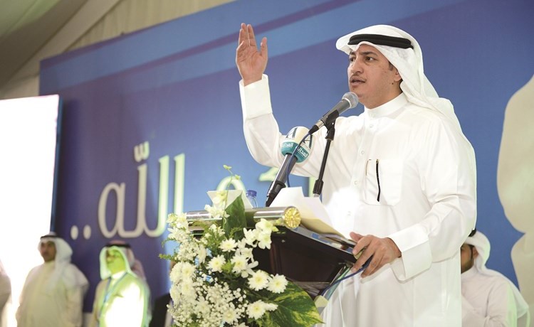 مرشح الدائرة الرابعة النائب السابق عسكر العنزي متحدثا﻿