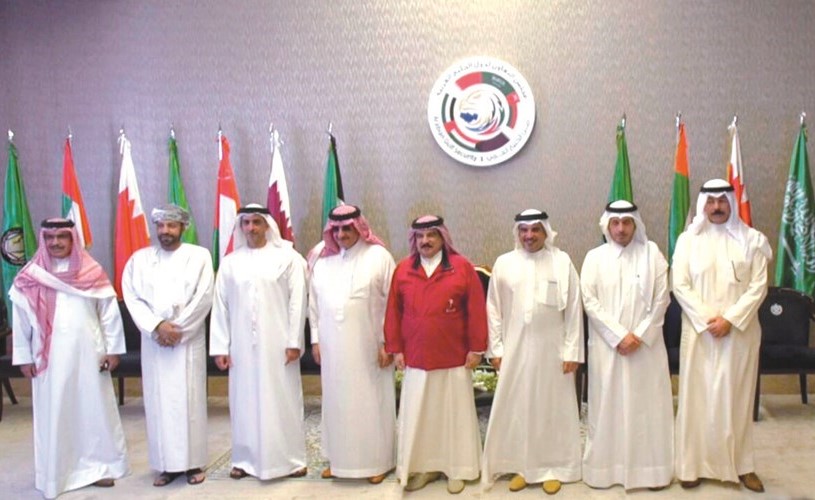 عاهل البحرين الملك حمد بن عيسى آل خليفة مستقبلا وزراء داخلية دول مجلس التعاون﻿