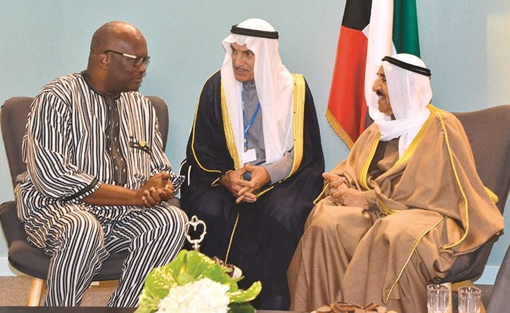 صاحب السمو مستقبلا رئيس بوركينا فاسو﻿