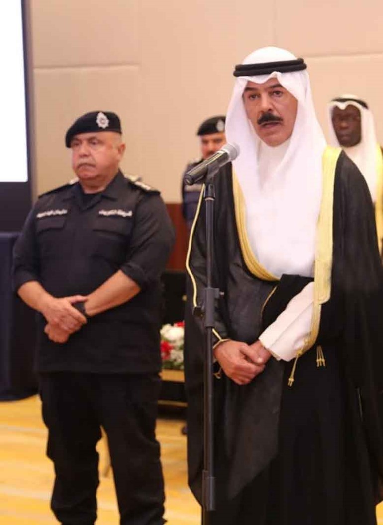  الشيخ محمد الخالد خلال القائه كلمته
