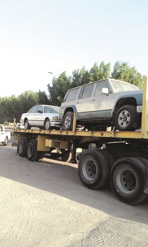 سيارات تم رفعها﻿