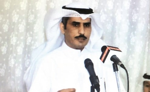 المطيري خلال خطابه﻿