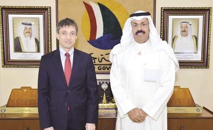  الفريق أول م.الشيخ أحمد النواف مستقبلا سفير النمسا ﻿