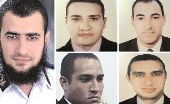 صورة للضباط المتورطين في محاولة الاغتيال الفاشلة للرئيس السيسي في القاهرة نقلا عن العربية﻿
