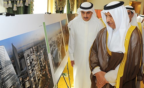 رئيس الوزراء سمو الشيخ جابر المبارك على هامش مراسم التوقيع على المخطط الهيكلي الرابع للدولة