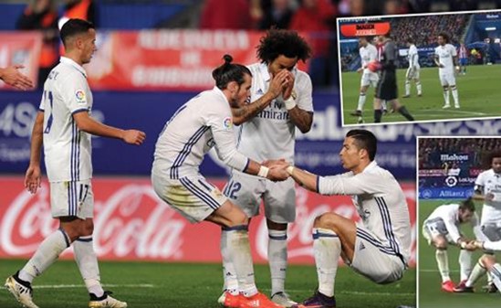 بالفيديو.. رونالدو ليس أنانياً... تخلى عن ركلة الجزاء لبيل