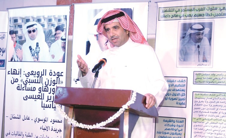 النائب السابق ومرشح الدائرة الثانية د.عودة الرويعي متحدثا﻿