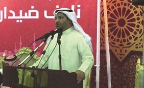 مرشح الدائرة الرابعة د.نايف ضيدان المطيري متحدثا في الندوة﻿