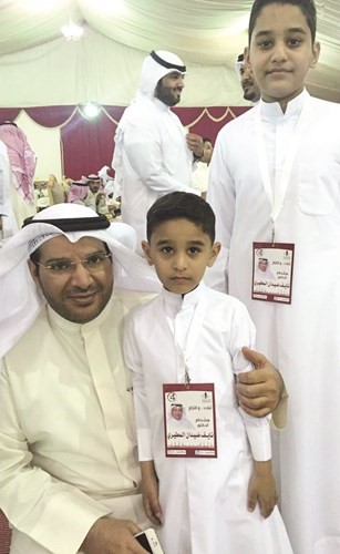 ناصر وحمد موسى أبوطفرة مع مرشح الدائرة الرابعة د.نايف المطيري﻿