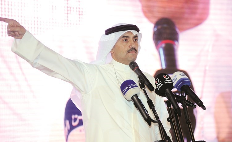 مرشح الدائرة الثانية النائب السابق محمد المطير متحدثا﻿
