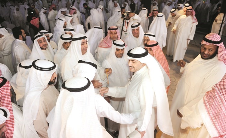 محمد المطير مستقبلا الحضور﻿