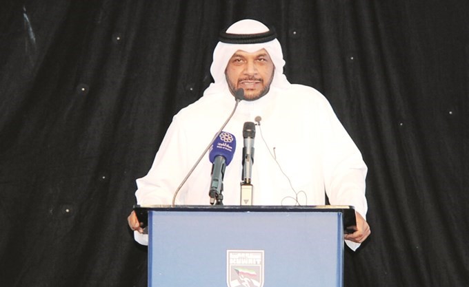الشيخ أحمد المنصور يلقي كلمته﻿