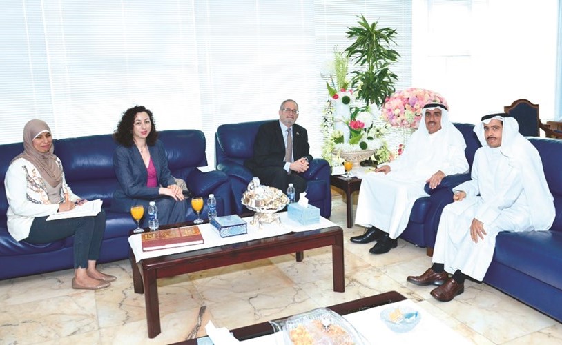 مدير الجامعة استقبل السفير الأميركي