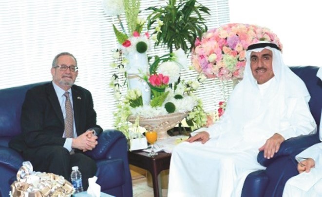 مدير الجامعة استقبل السفير الأميركي