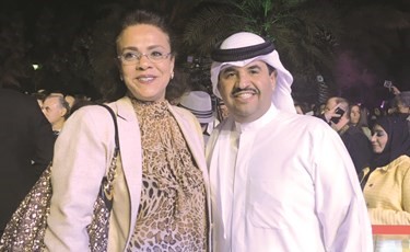 الشيخ دعيج الخليفة والزميلة د.نرمين الحوطي﻿