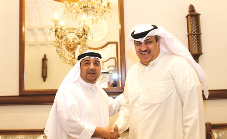 فيصل العمر مرحبا بوكيل وزارة التجارة والصناعة د.عبدالله العويصي ﻿