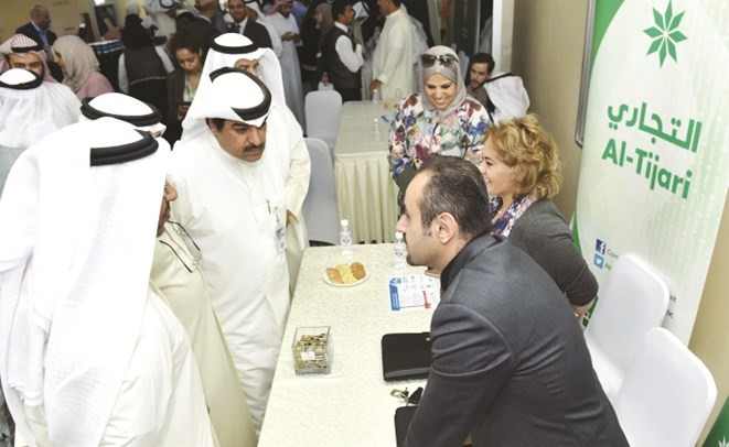 جانب من جناح التجاري خلال اليوم المفتوح للبنوك المحلية﻿