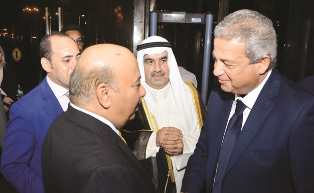 ترحيب بوزير الشباب والرياضة المصري م.خالد عبدالعزيز ﻿