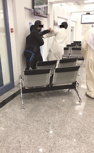 جانب من المشاجرة ﻿