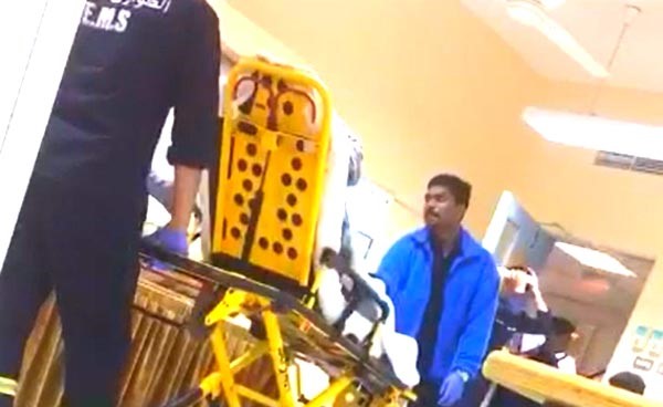 بالفيديو.. مواطن يدلي بصوته على سرير طبي قادما من مستشفى العدان ..والقاضي يمازحه :"المفروض لك صوتين"