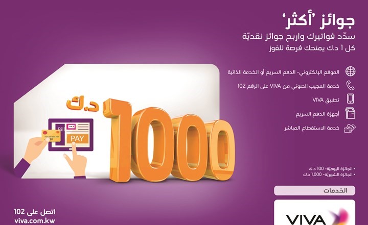 VIVA تعلن الفائزين في سحب الأسبوع الخامس من حملة جوائز «أكثر»