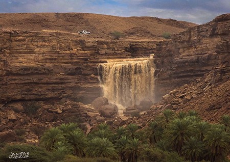 سعوديون يصورون مناظر خلابة للطبيعة بعد الأمطار