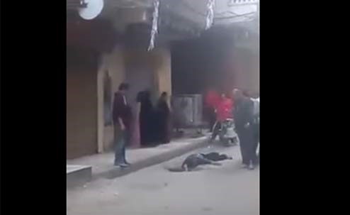 فيديو صادم .. انتحار مصري بإلقاء نفسه من الطابق التاسع .. والسبب!