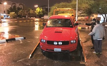  ورياضية في طريقها الى الحجز﻿