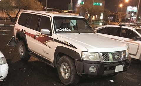 إحدى المركبات التي تم ضبطها﻿