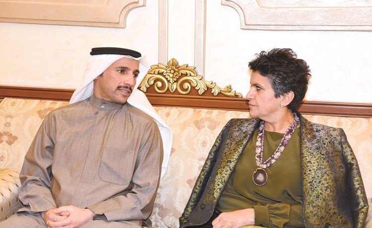 صفاء الهاشم ومرزوق الغانم ﻿