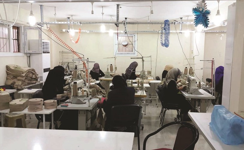 مشغل بيت الزكاة الكويتي للخياطة في مدينة (هاطاي) جنوبي تركيا﻿