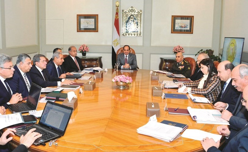 الرئيس عبدالفتاح السيسي مترئسا الاجتماع الثاني للمجلس الأعلى للاستثمار بحضور كامل أعضائه﻿