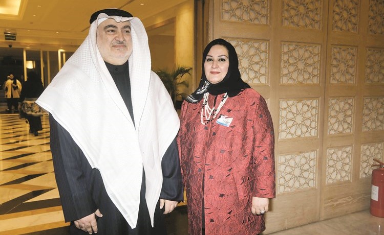 خليل الصالح خلال حفل الاستقبال﻿